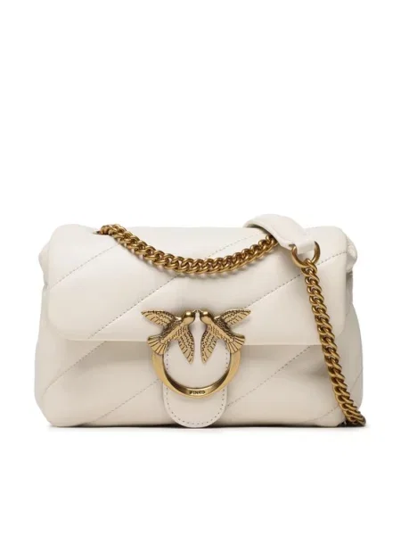 Mini torbica Pinko bela