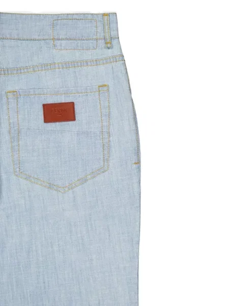 Blugi Fendi cu 5 buzunare albastru