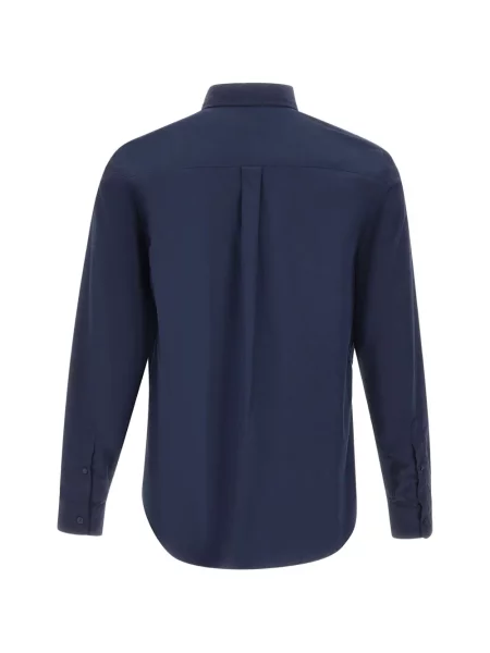 Cămașă Lacoste din poplin albastru