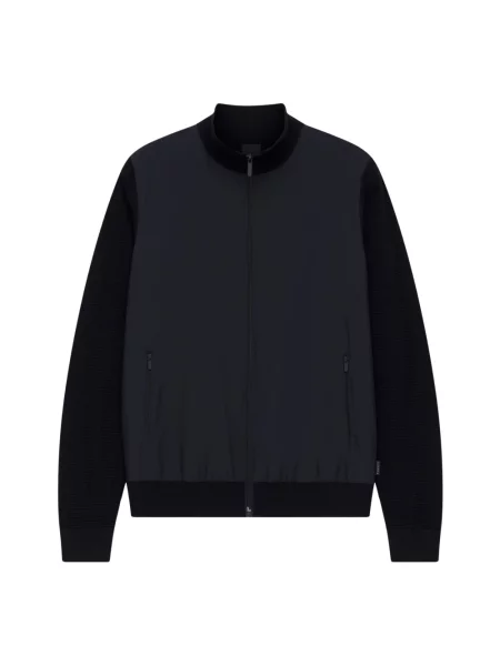 Dzianinowy kardigan Bugatti niebieski