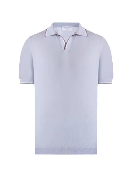 Gulerat tricou polo Gran Sasso albastru