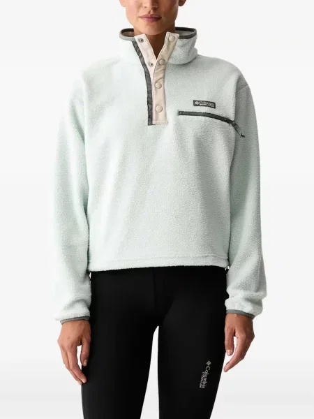 Pulover Columbia din fleece cu cordon verde