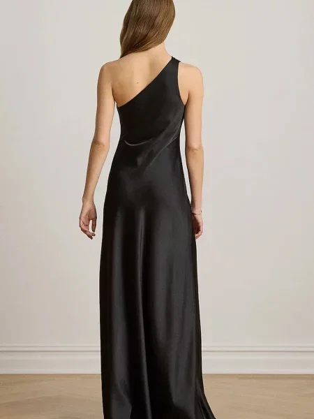 Lauren Ralph Lauren rochie asimetrică negru