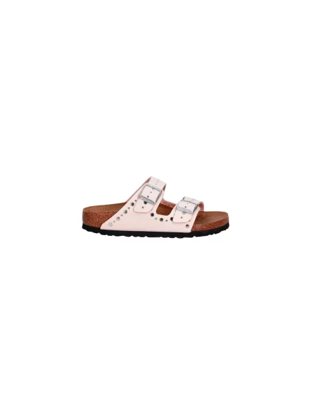 Birkenstock Klapki Arizona Rivets S złoto różowe