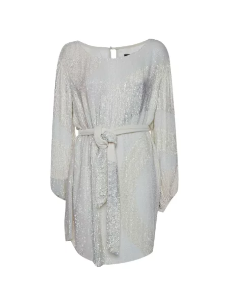 Rochie mini Retrofete cu paiete alb