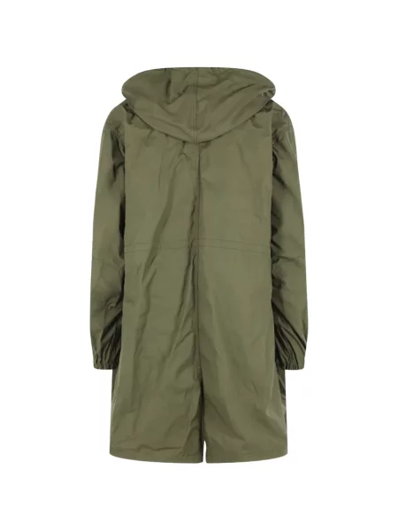 Палто Comme Des Garçons Homme с качулка с връзки зелено