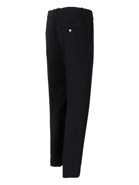 Vlněné kalhoty Balmain černé