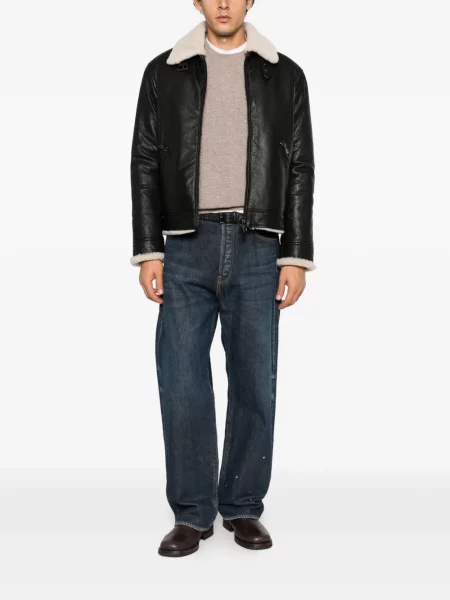 Geanta de piele Brooks Brothers negru