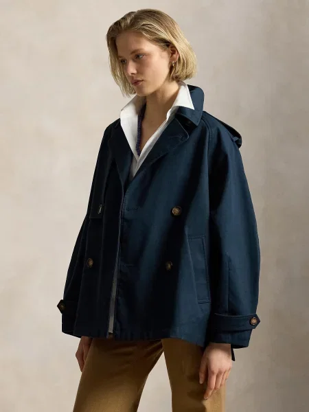 Polo Ralph Lauren Prechodný kabát námornícka modrá