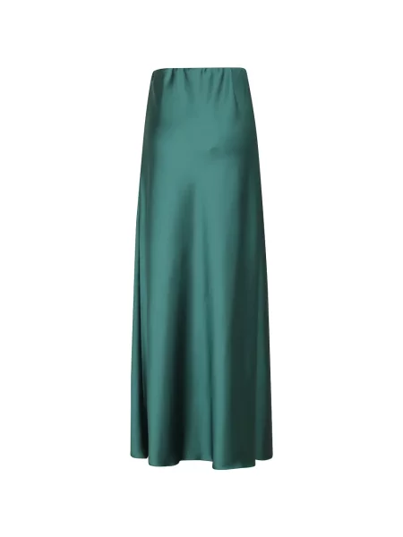 Fusta maxi Alessandro Legora din satin evazată verde