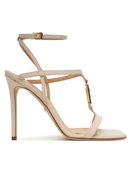 Elisabetta Franchi Sandale Écru