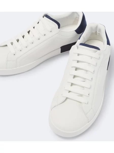 Bőr sneaker Dolce&gabbana autogrammal fehér