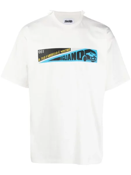 Tricou Magliano cu imagine alb