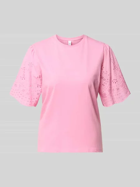 T-shirt z haftem ażurowym model LEX' Y.a.s