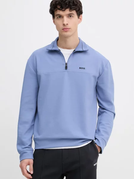 BOSS Green hanorac pentru bărbați cu albastru