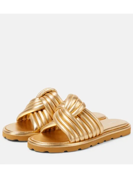 Кожени сандали Gianvito Rossi златисто