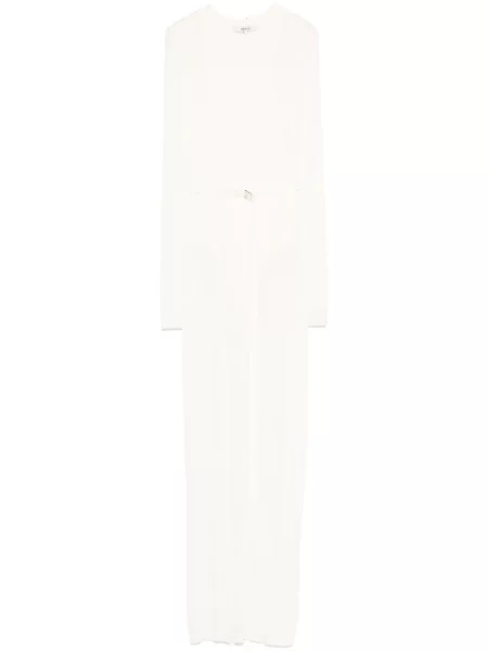 Костюм макси рокля Manuri бяло