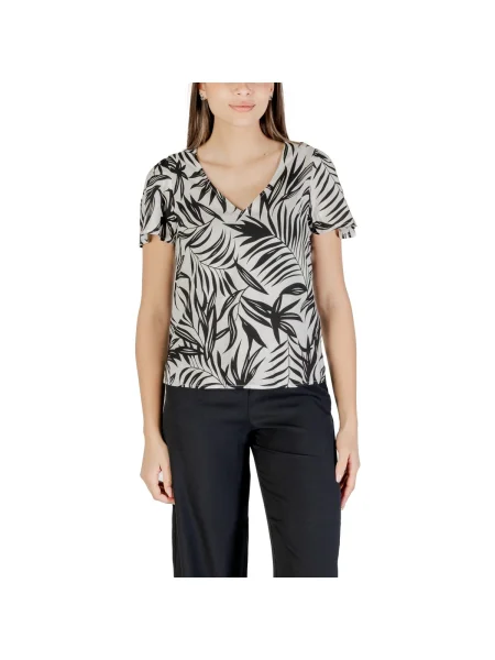 Bluză Vero Moda cu decolteu în V negru