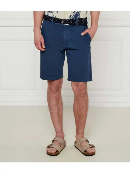 BOSS ORANGE Pantaloni scurți chino | Tapered fit portocaliu