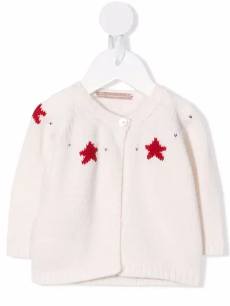 Cardigan copii La Stupenderia alb