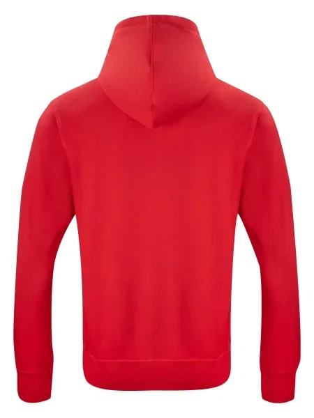 Clique Classic Hoody Full Zip Bluza z kapturem i zamkiem – red czerwona
