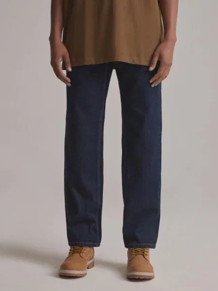 Прямі джинси DIVERSE Cltn Redwood темно-синій бавовна/віскоза сині