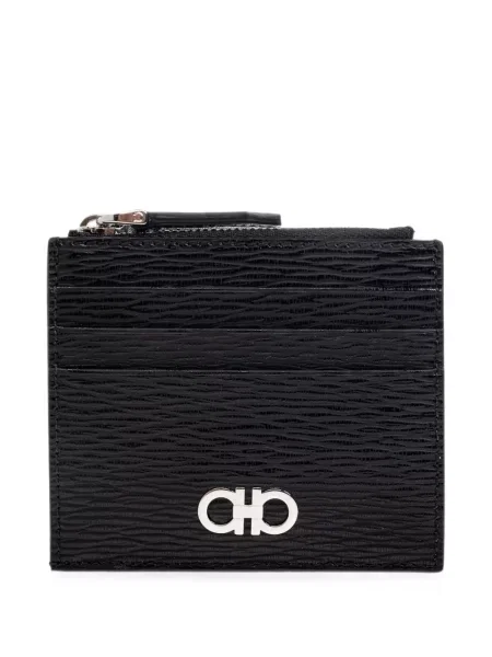 Portofel Ferragamo din piele negru