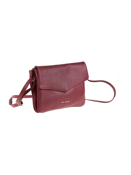 Torebka crossbody Pierre Cardin skórzana czerwona