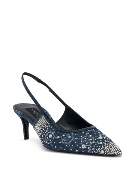 Pantofi cu toc Philipp Plein albastru