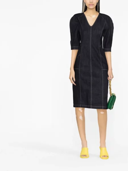 Τζιν φόρεμα Alberta Ferretti μπλε