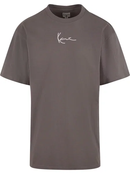 Karl Kani Tricou gri metalic alb