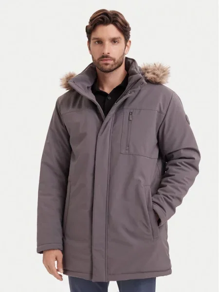 Beverly Hills Polo Club Parka ciemny szary