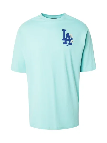 NEW ERA Tričko MLB LOSDOD / tyrkysová / pastelovo zelená modrá