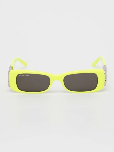 Okulary przeciwsłoneczne z acetatu Balenciaga zielone