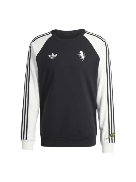 ADIDAS PERFORMANCE Αθλητική μπλούζα φούτερ Juventus Turin FC Originals μαύρο λευκό