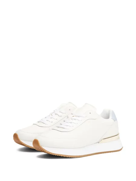 Sneakerși Tommy Hilfiger cu șireturi din dantelă