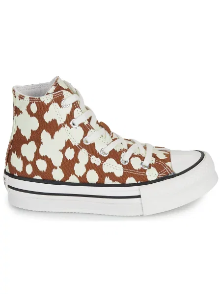 Členkové topánky Converse béžová