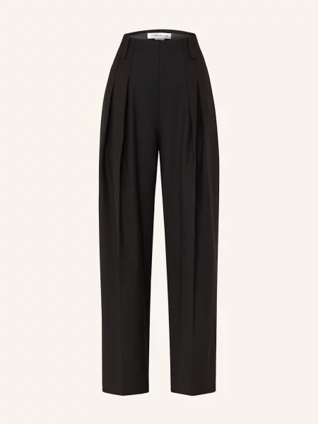 Victoria Beckham Spodnie Marlena schwarz czarne