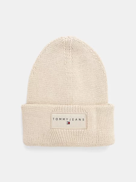 Tommy Jeans czapka z dzianiny Kobiety jednolity ONE SIZE beżowy