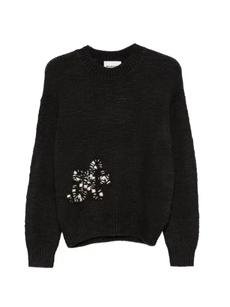 Pulover Marant Etoile cu autograf negru