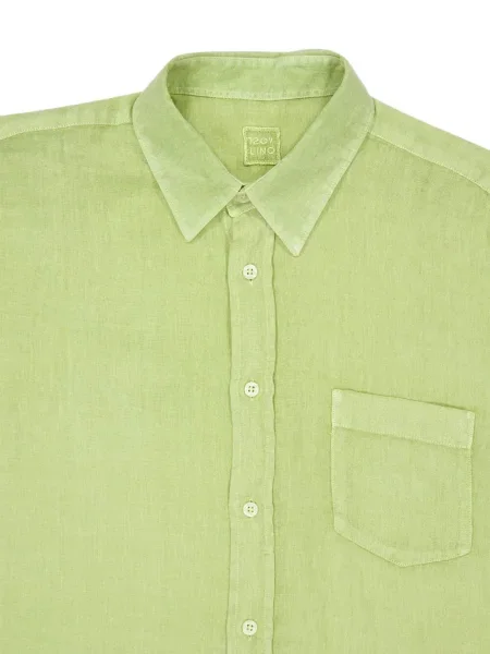 Cămașă 120% Lino lungă verde