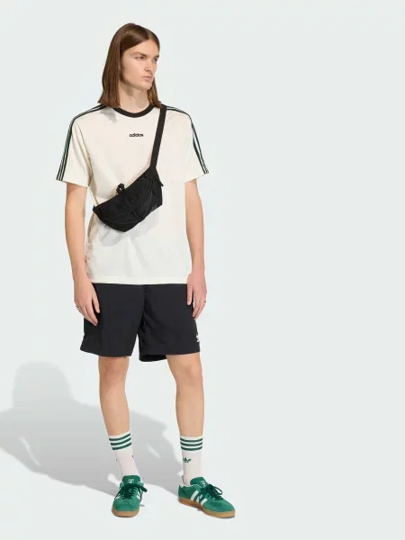 Переработанный футболка Adidas белая