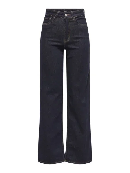 ONLY Blugi Madison Bleumarin Wide Leg albastru