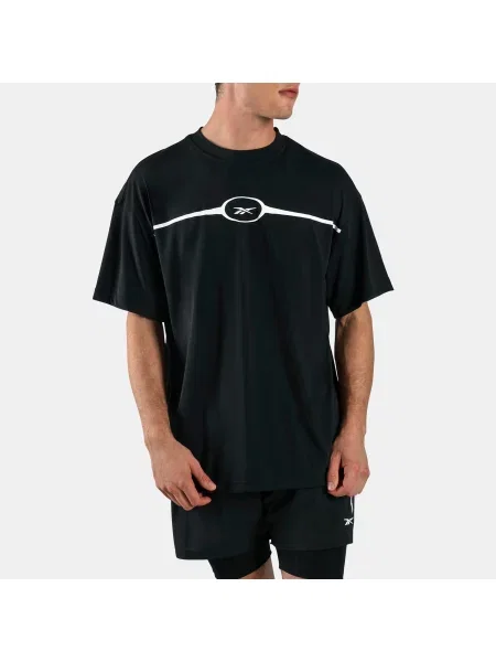 Reebok Luźna koszulka Athlete Flex male Black Size: czarna