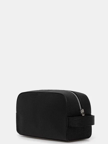 Pungă cosmetică Calvin Klein din piele negru