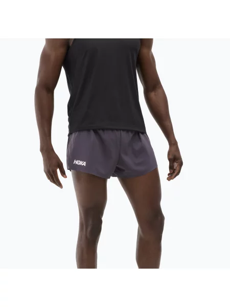Pantaloni scurți de alergare pentru bărbați HOKA Race Day Split squid ink