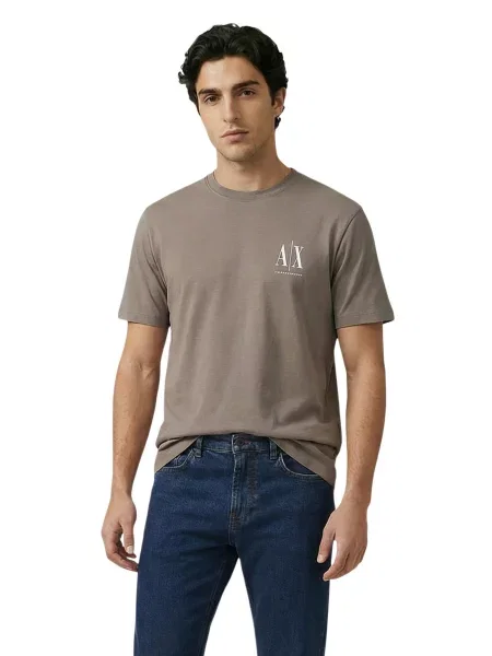 Majica Armani kratki rukavi bež