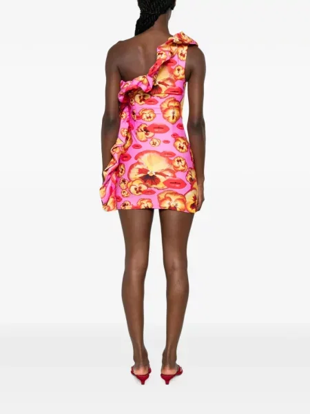 Rochie mini Amen cu model floral cu imagine roz