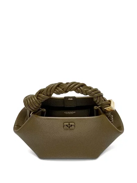 Geantă shopper Ganni verde
