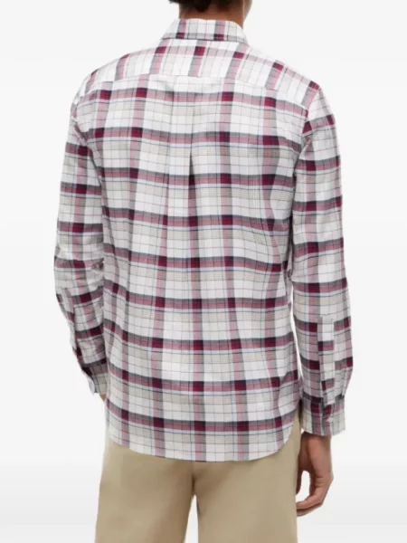 Kockás ing Tommy Hilfiger nyomtatás fehér